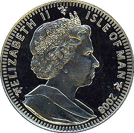 Isle of Man 1 Crown - Elizabeth II Tutankhamun - Eye of Horus obverse