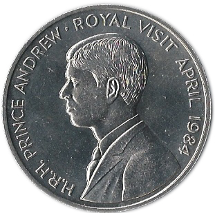 Ascension Island 50 Pence - Elizabeth II Royal Visit; Silver Proof