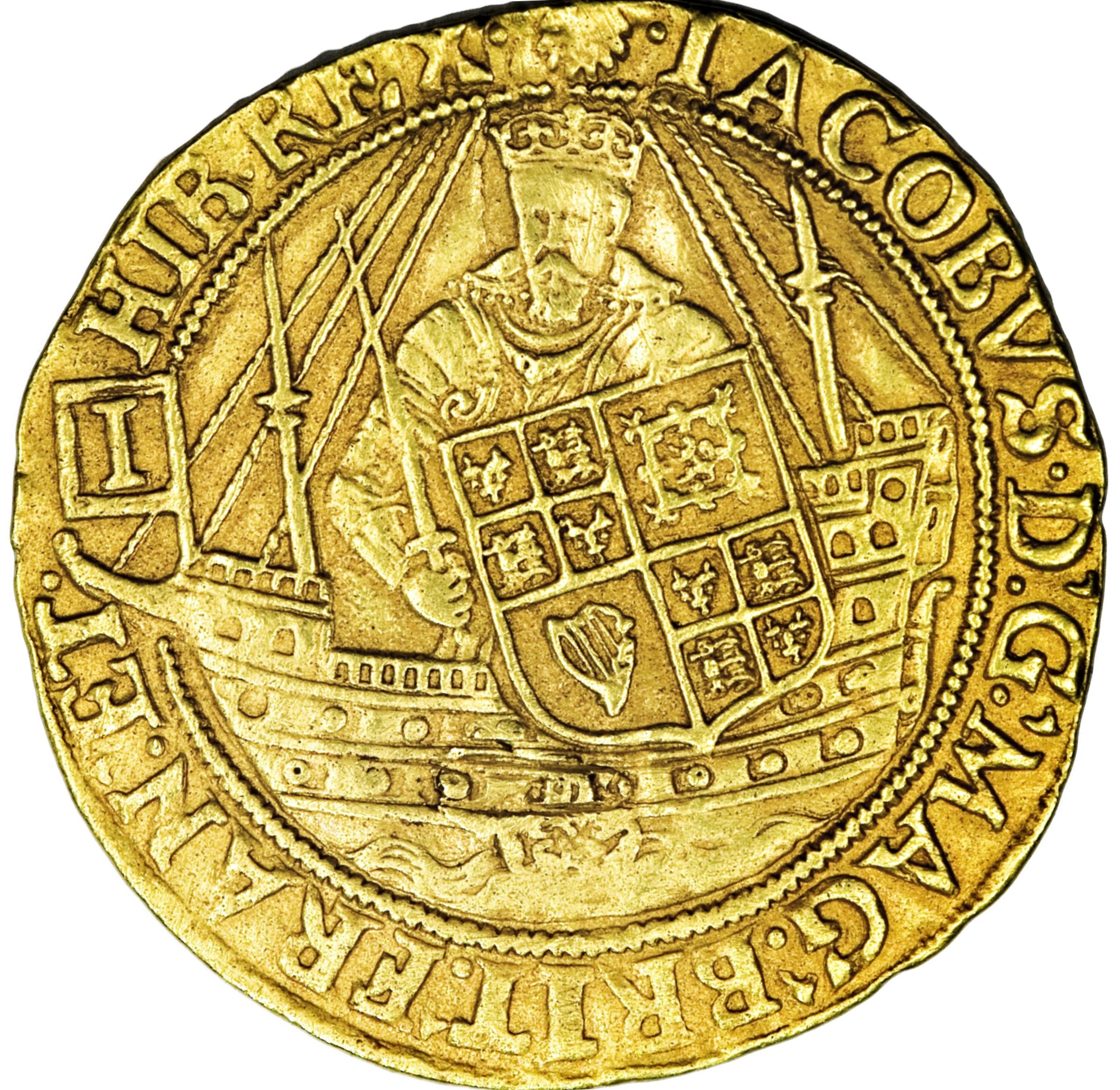 1 Spur-ryal - James I 2nd Coinage obverse
