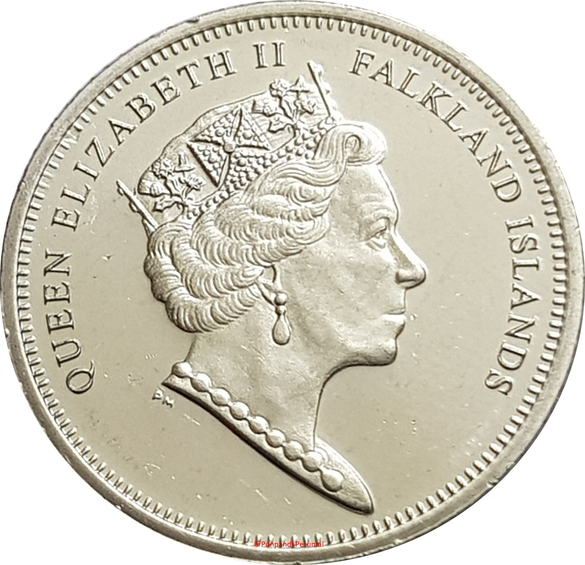 Falkland Islands 10 Pence - Elizabeth II 5th portrait obverse