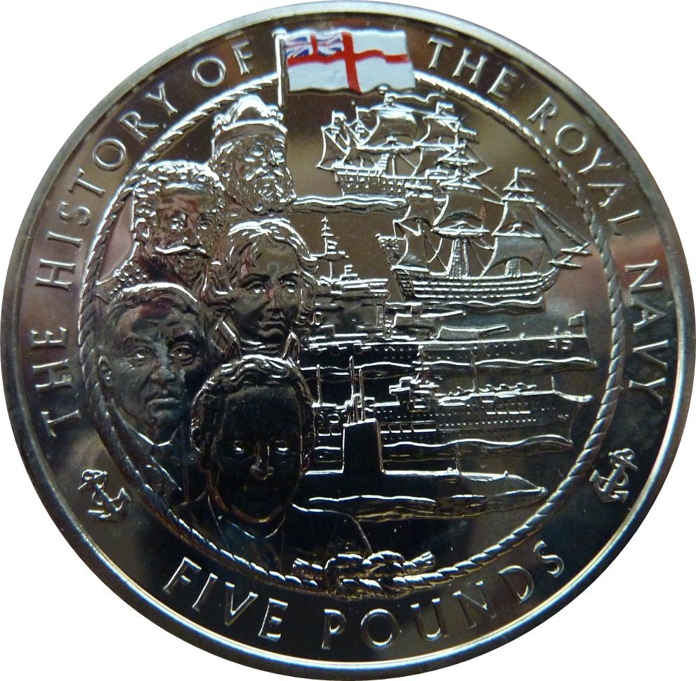 Jersey 5 Pounds - Elizabeth II Royal Navy