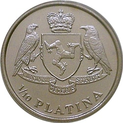 Isle of Man ⅒ Platina - Elizabeth II obverse