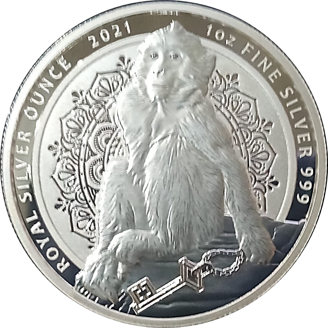 Gibraltar 2 Pounds - Elizabeth II Barbary Ape reverse