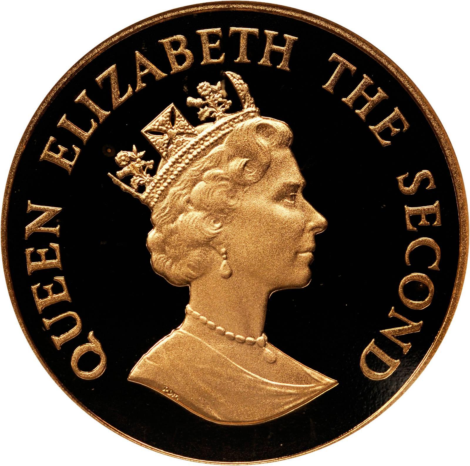 Falkland Islands 50 Pence - Elizabeth II V.E. Day obverse