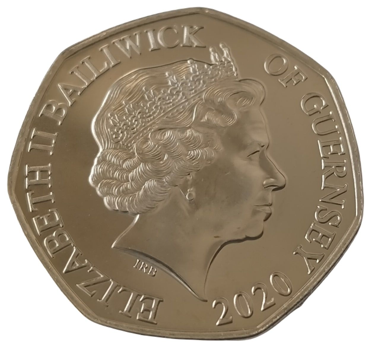 Guernsey 50 Pence - Elizabeth II Hark The Herald Angels Sing obverse