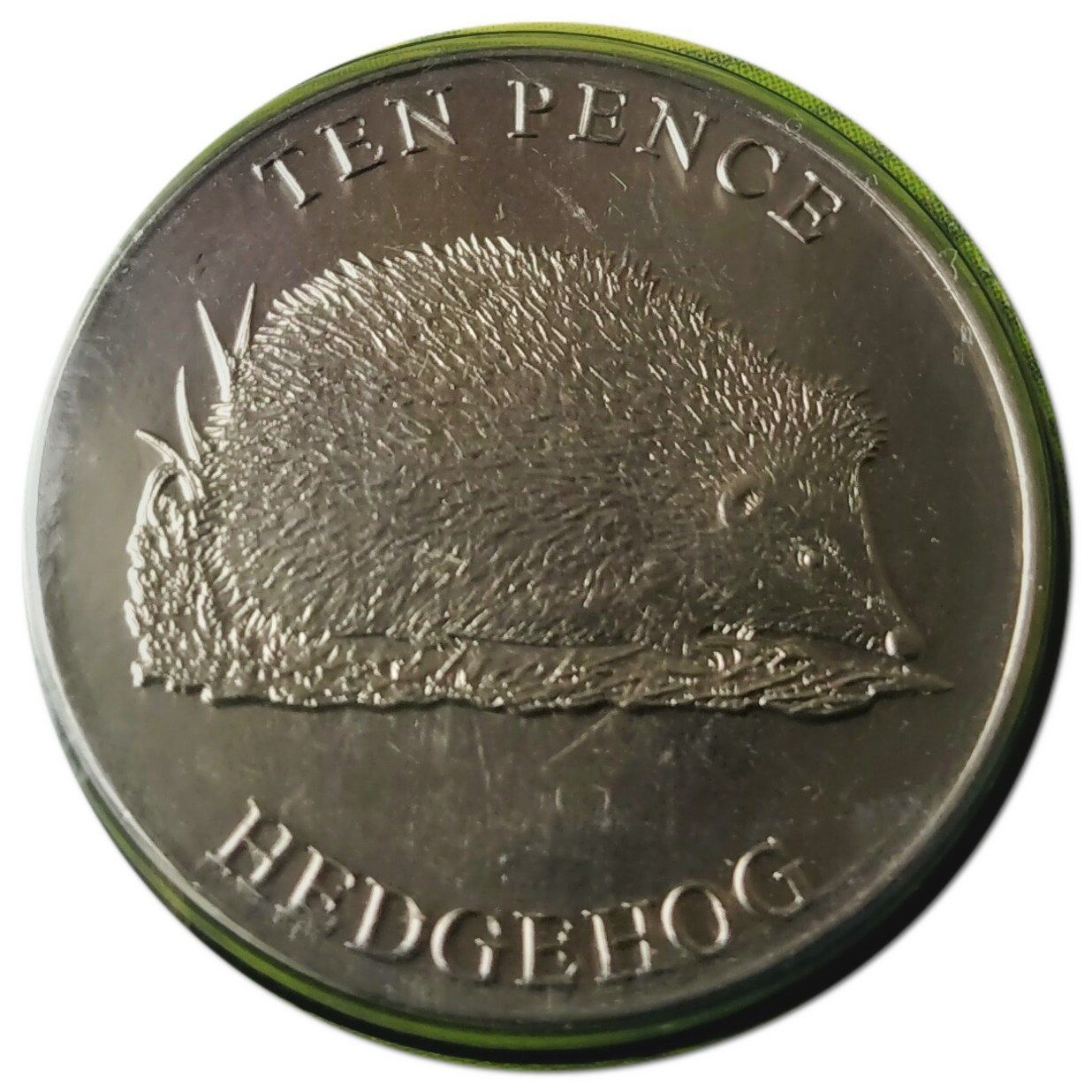 Guernsey 10 Pence - Elizabeth II Hedgehog reverse