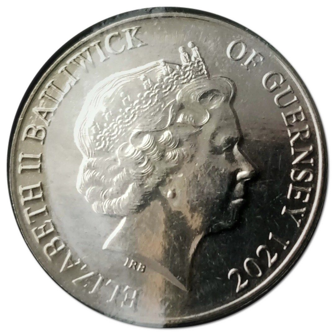 Guernsey 10 Pence - Elizabeth II Fallow Deer obverse