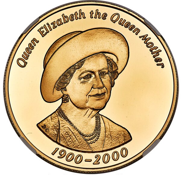 Tristan da Cunha 50 Pence - Elizabeth II Queen Mother