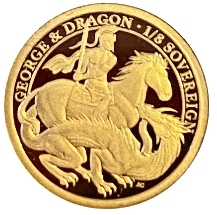 Alderney ⅛ Sovereign - Elizabeth II 200th Anniversary George and the Dragon
