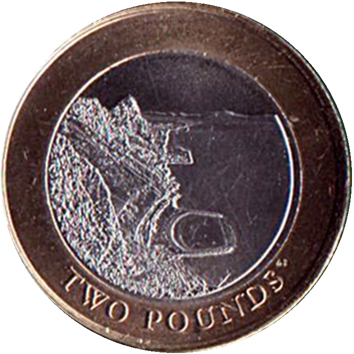 Gibraltar 2 Pounds - Elizabeth II Sandy Bay