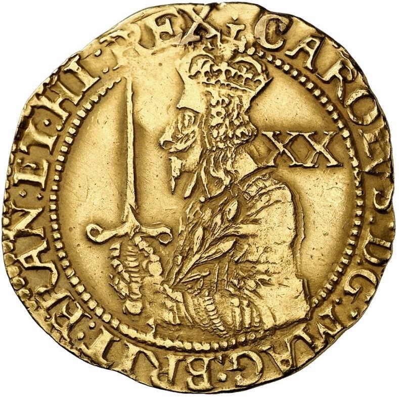 1 Unite - Charles I Oxford obverse