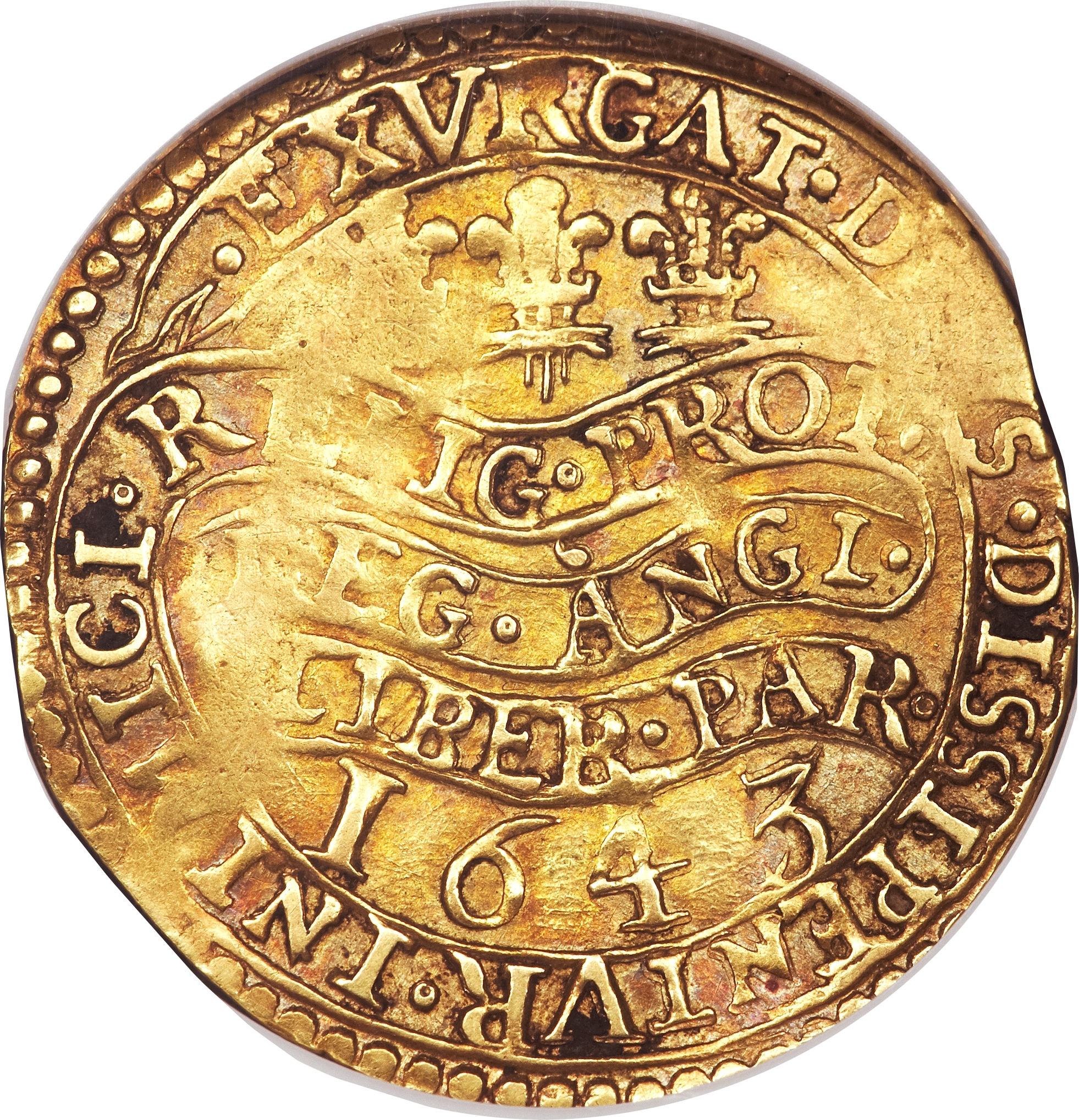 ½ Unite - Charles I Oxford reverse