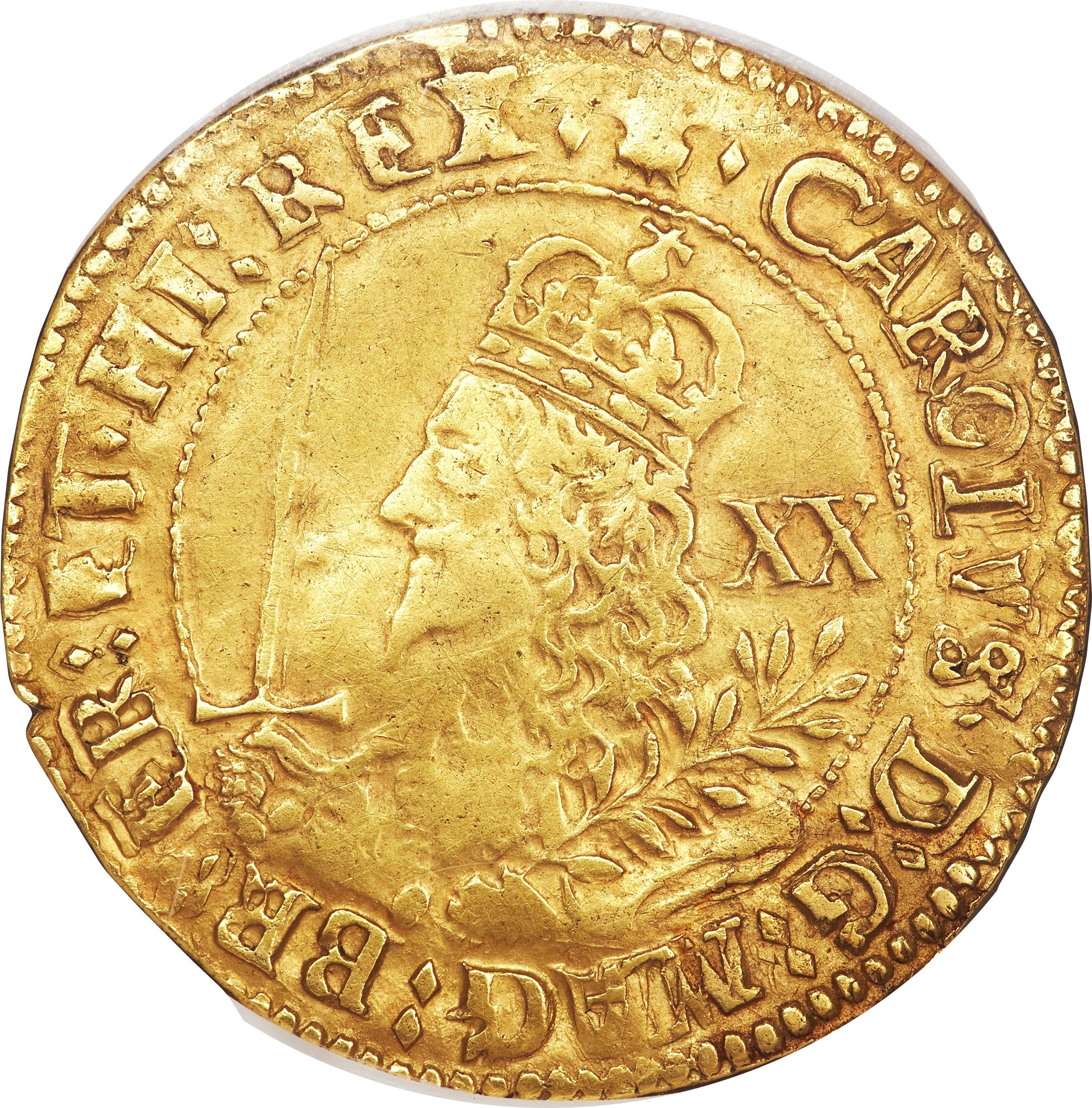 1 Unite - Charles I Oxford obverse