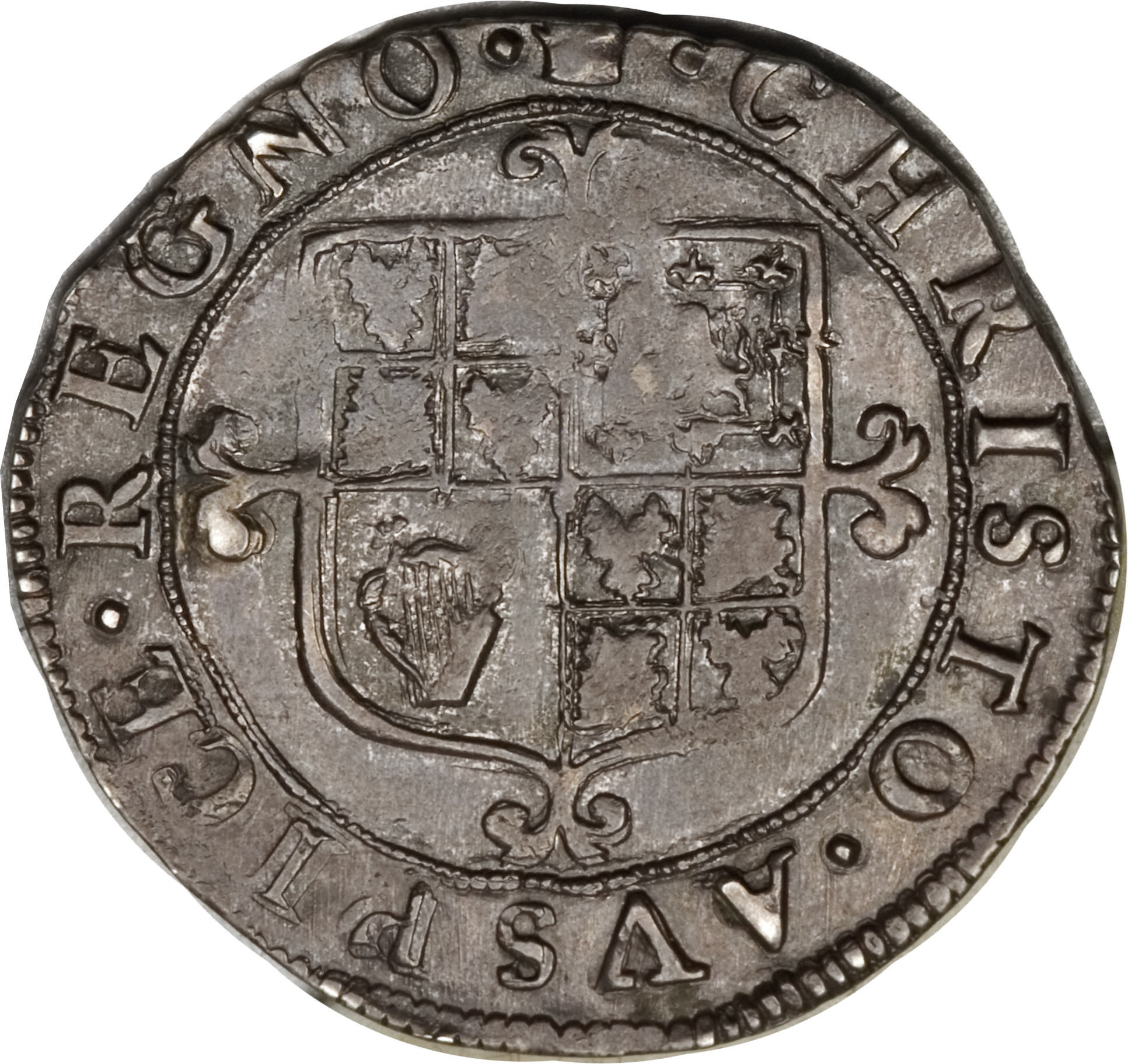 6 Pence - Charles II 3rd hammered issue reverse