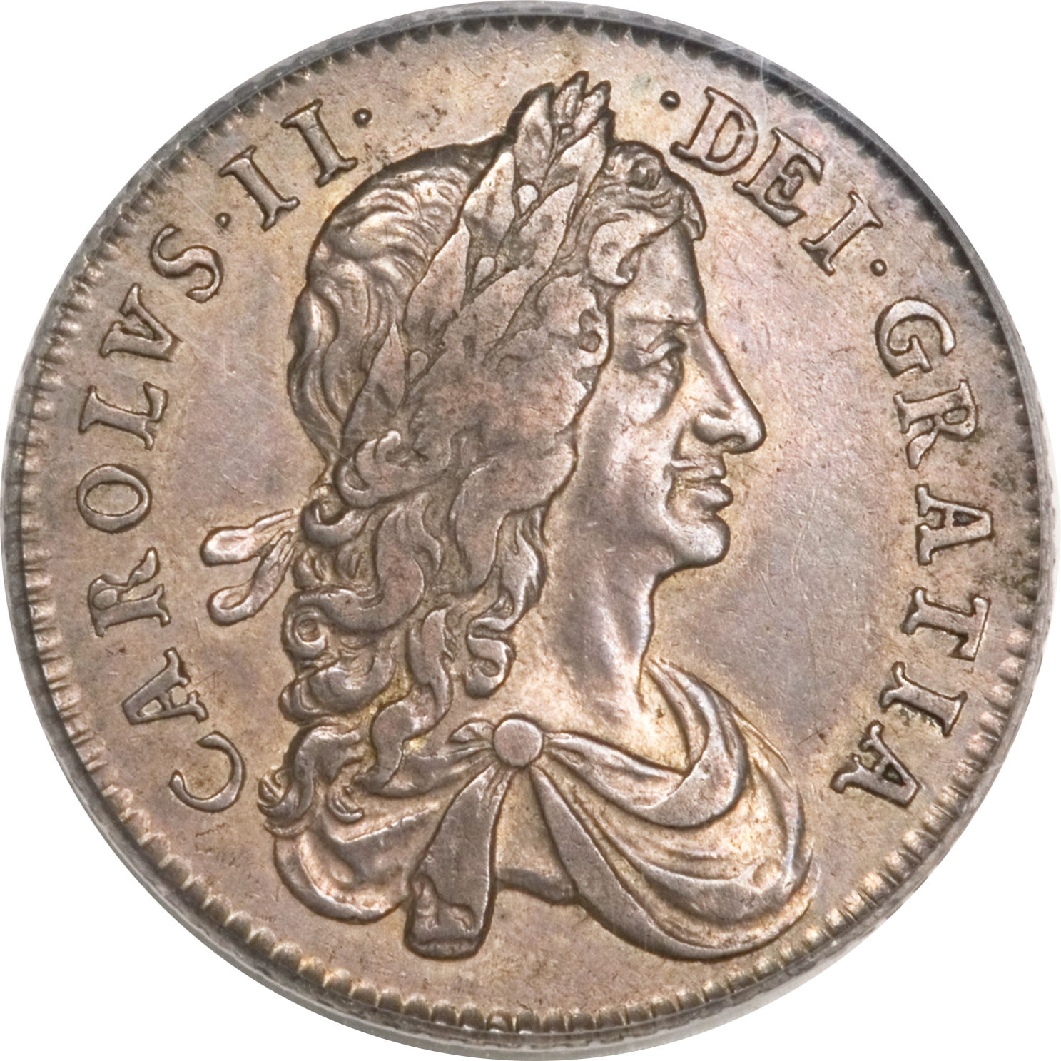 1 Shilling - Charles II 1st milled bust obverse