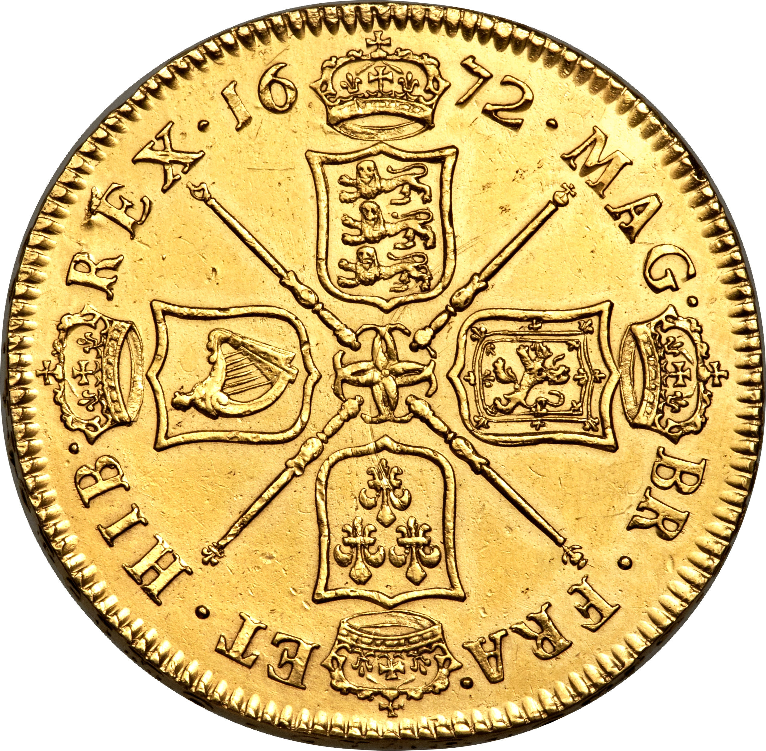 5 Guineas - Charles II 1st bust reverse