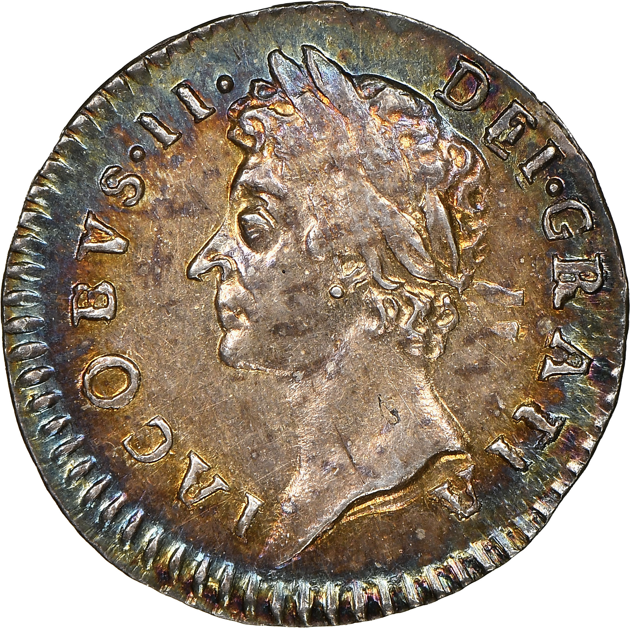 1 Penny - James II incl. Maundy obverse