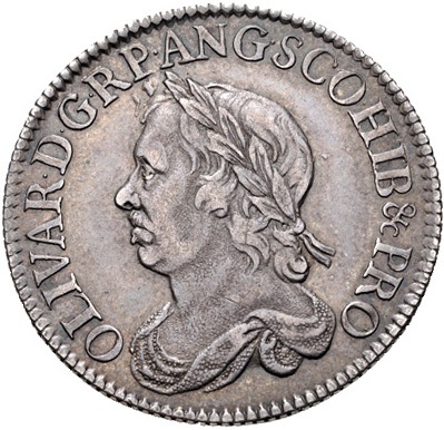1 Shilling - Oliver Cromwell obverse