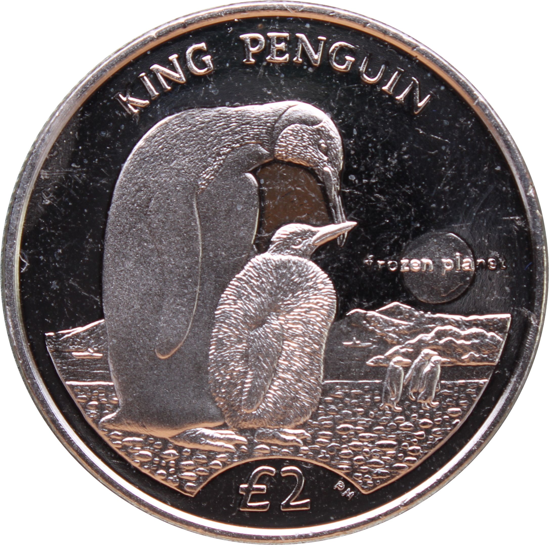 South Georgia and the South Sandwich Islands 2 Pounds - Elizabeth II King Penguin reverse
