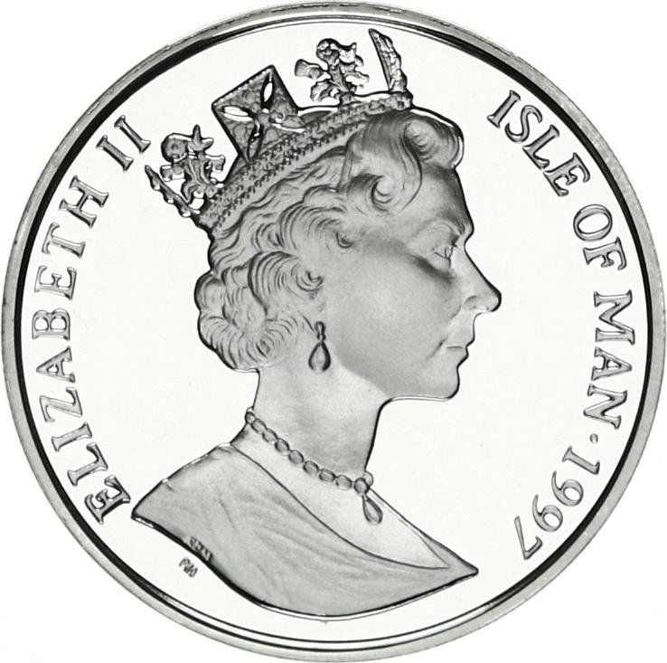 Isle of Man 10 Euros - Elizabeth II Franz Schubert obverse