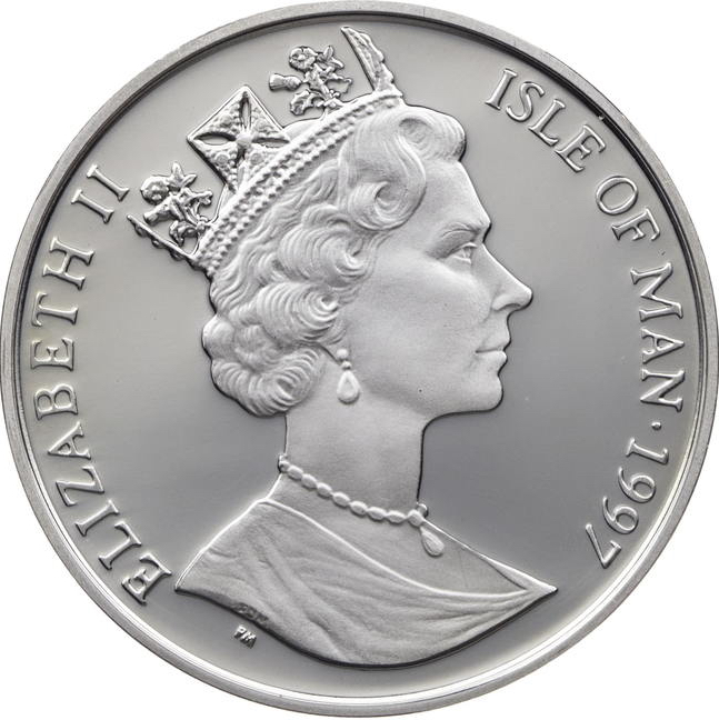 Isle of Man 10 Euros - Elizabeth II Netherlands E.U. Presidency obverse