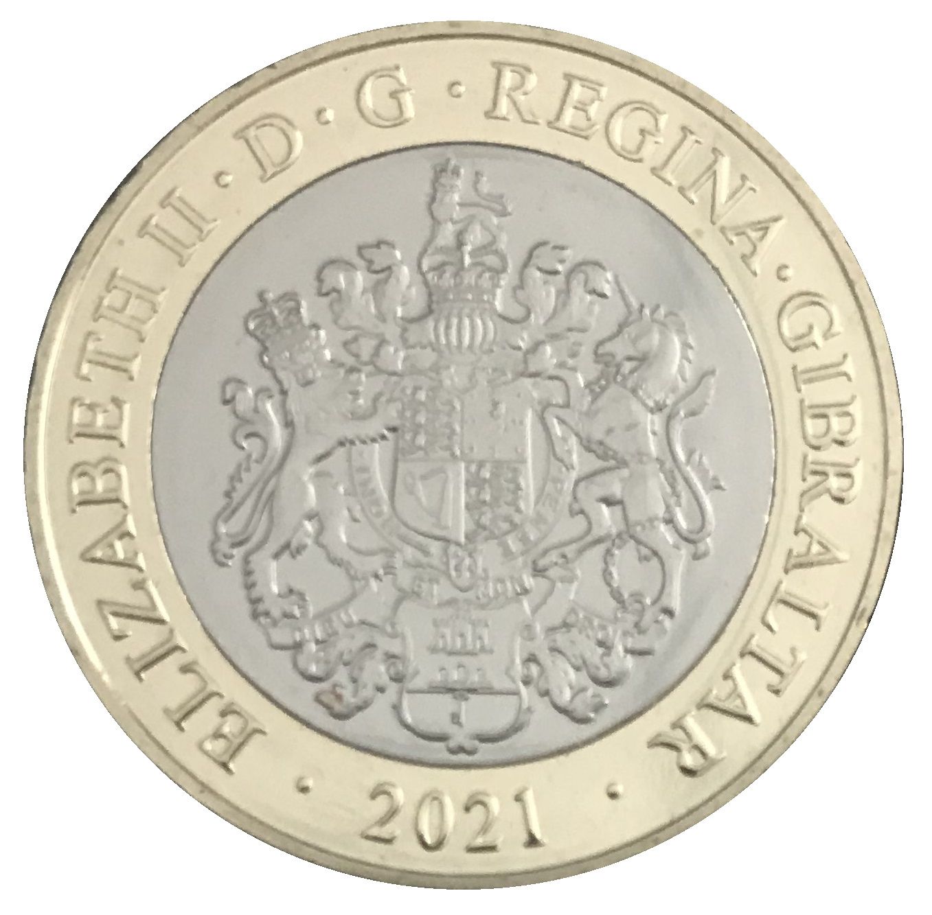 Gibraltar 2 Pounds - Elizabeth II Rumble on the Rock obverse