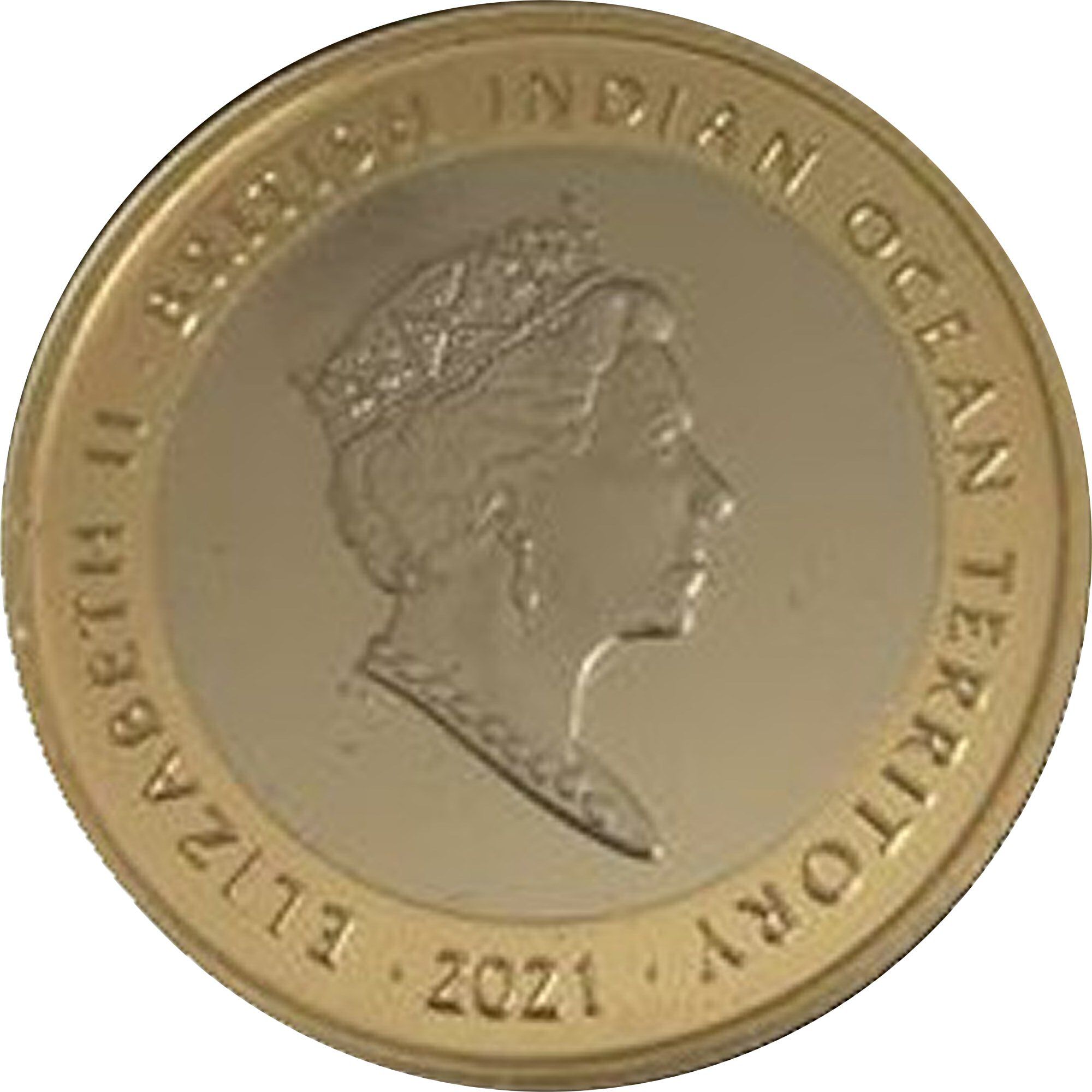 British Indian Ocean Territory 2 Pounds - Elizabeth II The Lion of England obverse