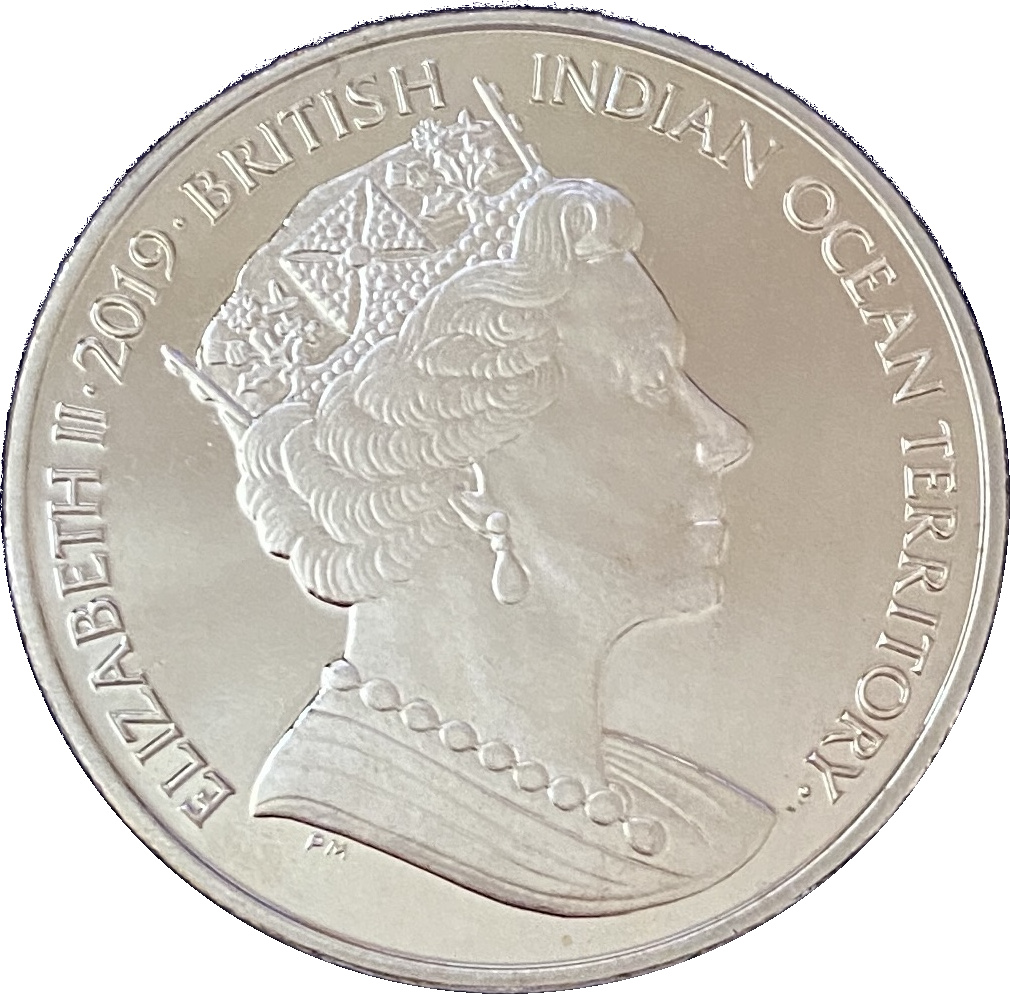 British Indian Ocean Territory 2 Pounds - Elizabeth II Red-footed booby obverse