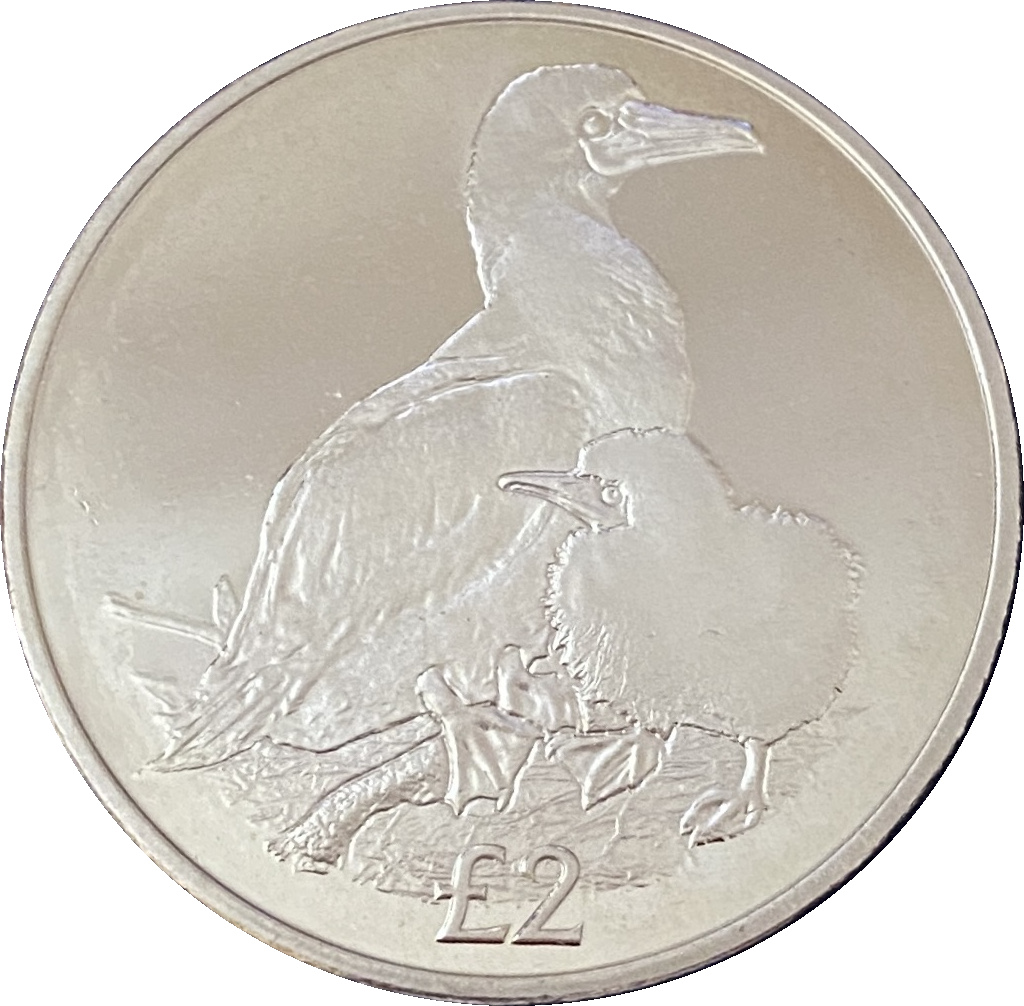 British Indian Ocean Territory 2 Pounds - Elizabeth II Red-footed booby