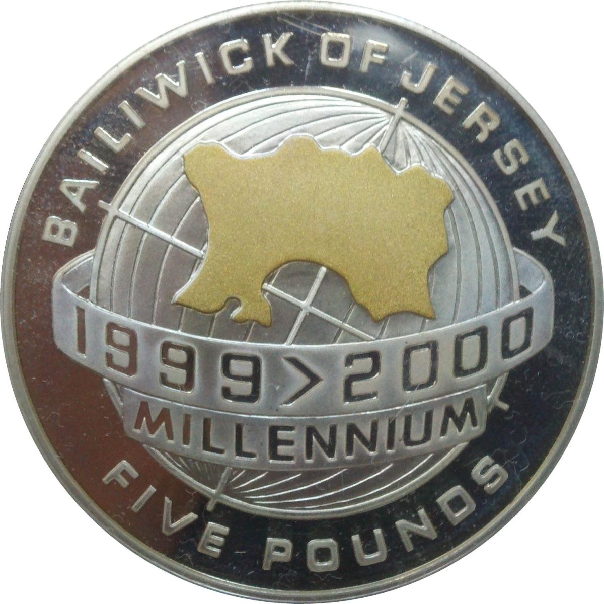 Jersey 5 Pounds - Elizabeth II Millennium reverse