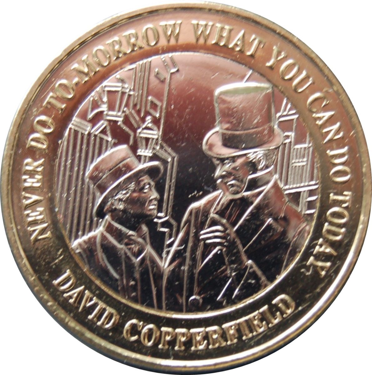 Jersey 2 Pounds - Elizabeth II David Copperfield reverse