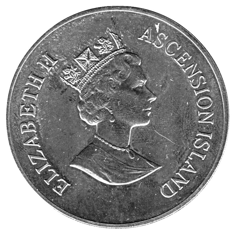 Ascension Island 50 Pence - Elizabeth II Queen Elizabeth II obverse