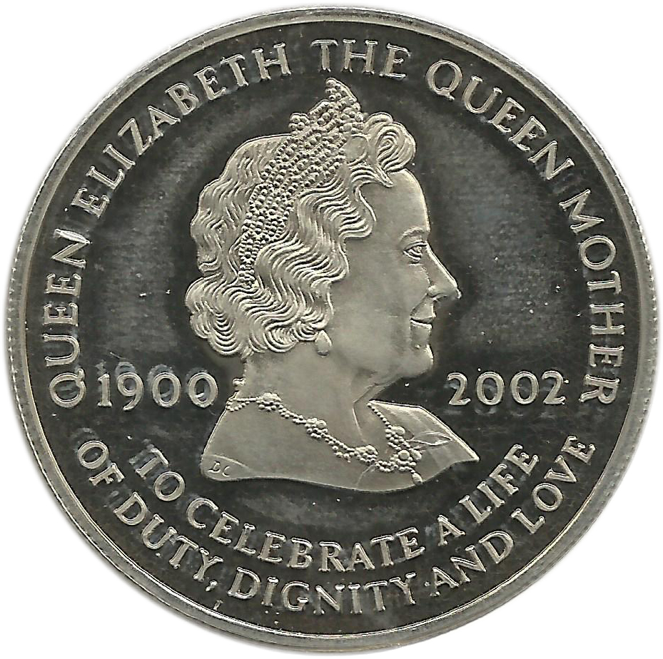 Ascension Island 50 Pence - Elizabeth II Queen Mother