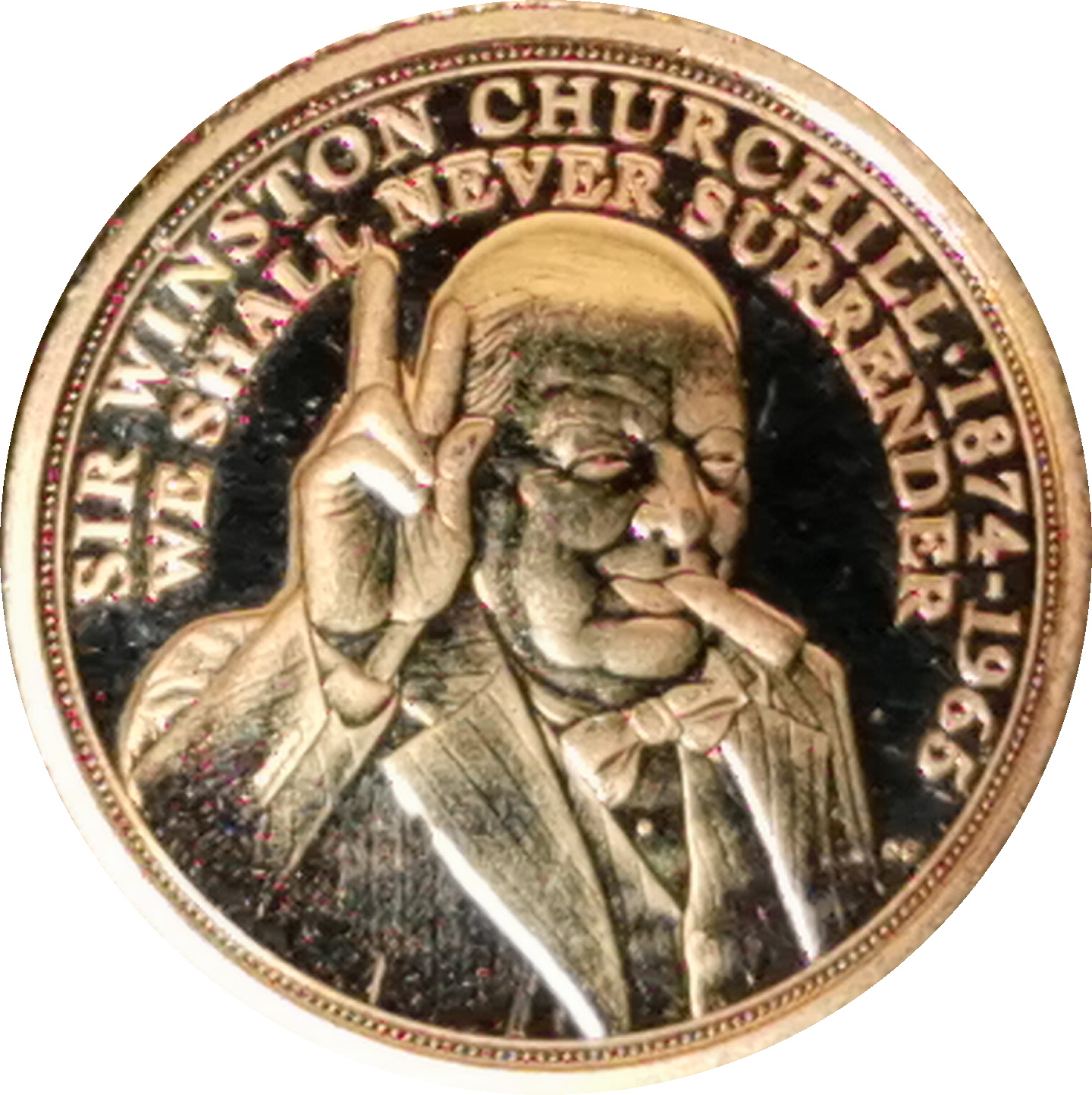 Gibraltar ¼ Sovereign - Elizabeth II Winston Churchill