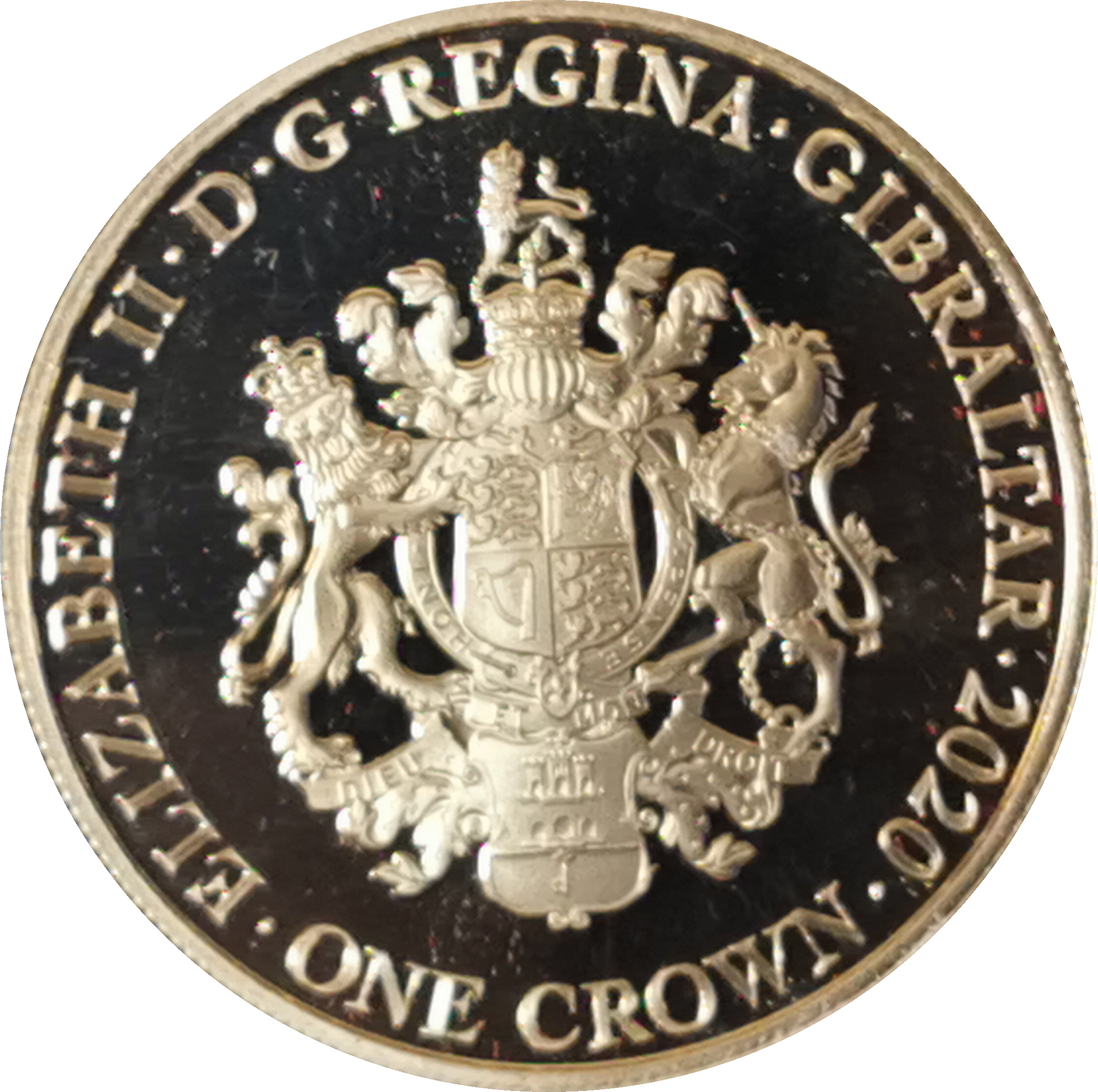 Gibraltar 1 Crown - Elizabeth II The Daily Sketch obverse
