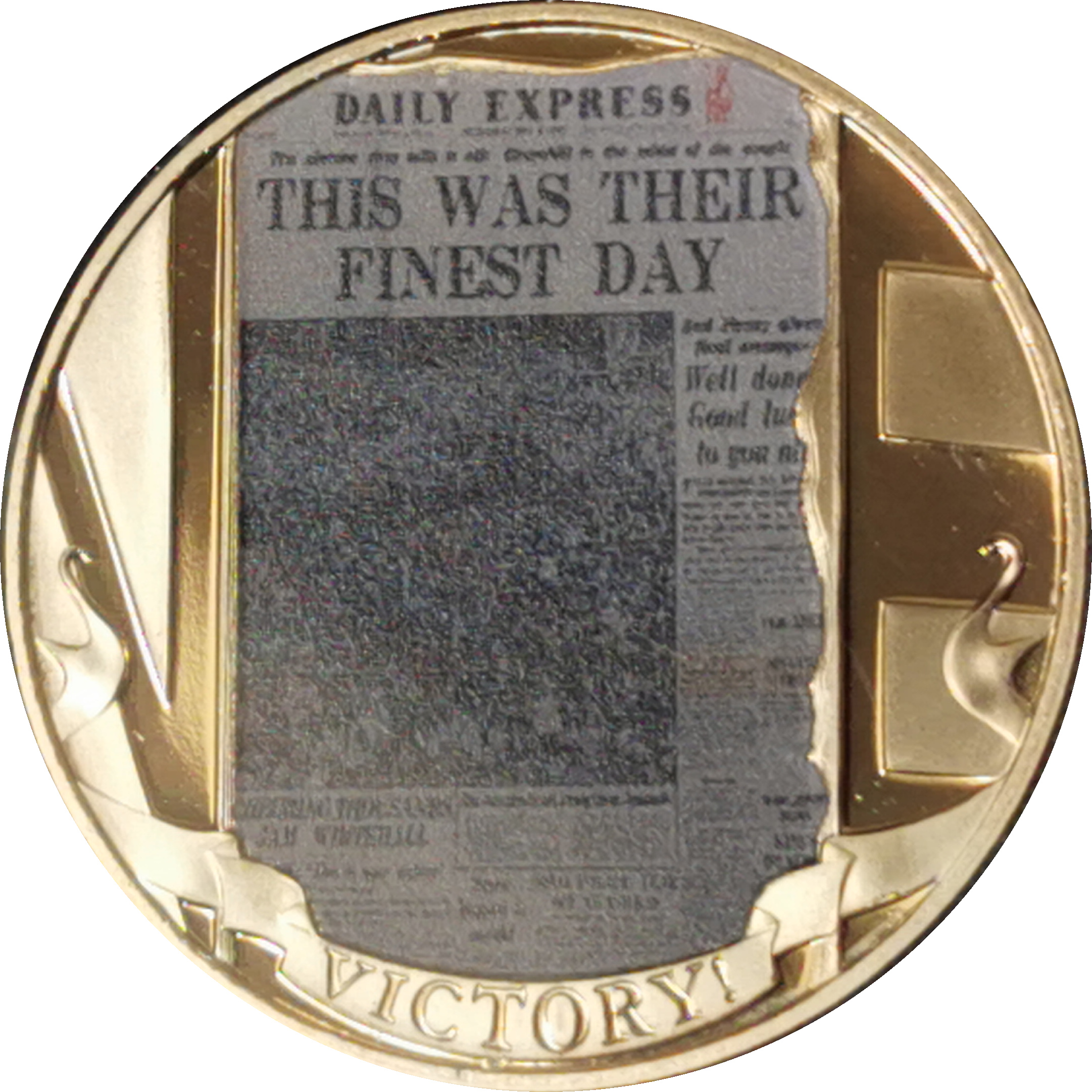 Gibraltar 1 Crown - Elizabeth II Daily Express