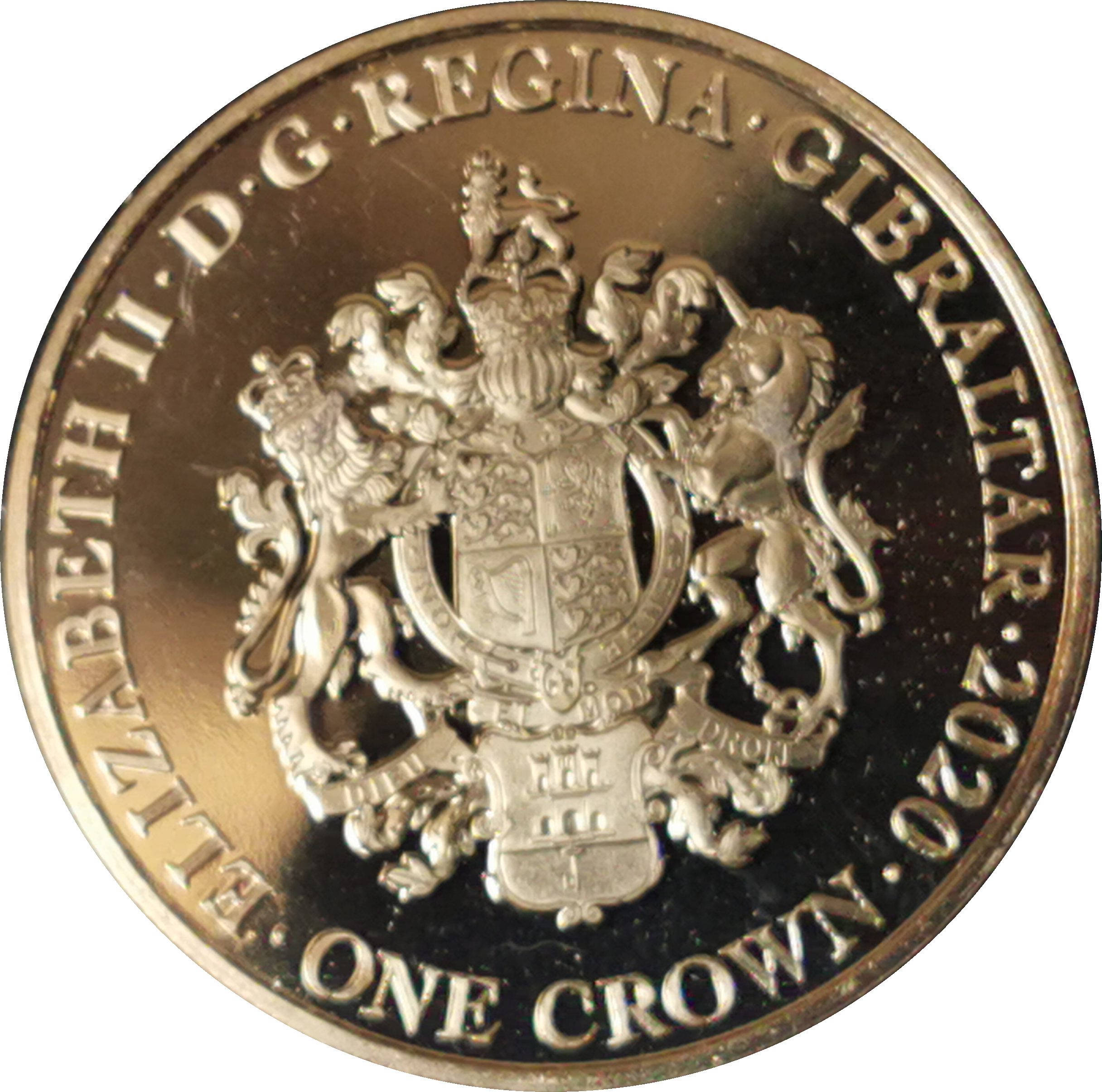 Gibraltar 1 Crown - Elizabeth II Daily Mirror obverse