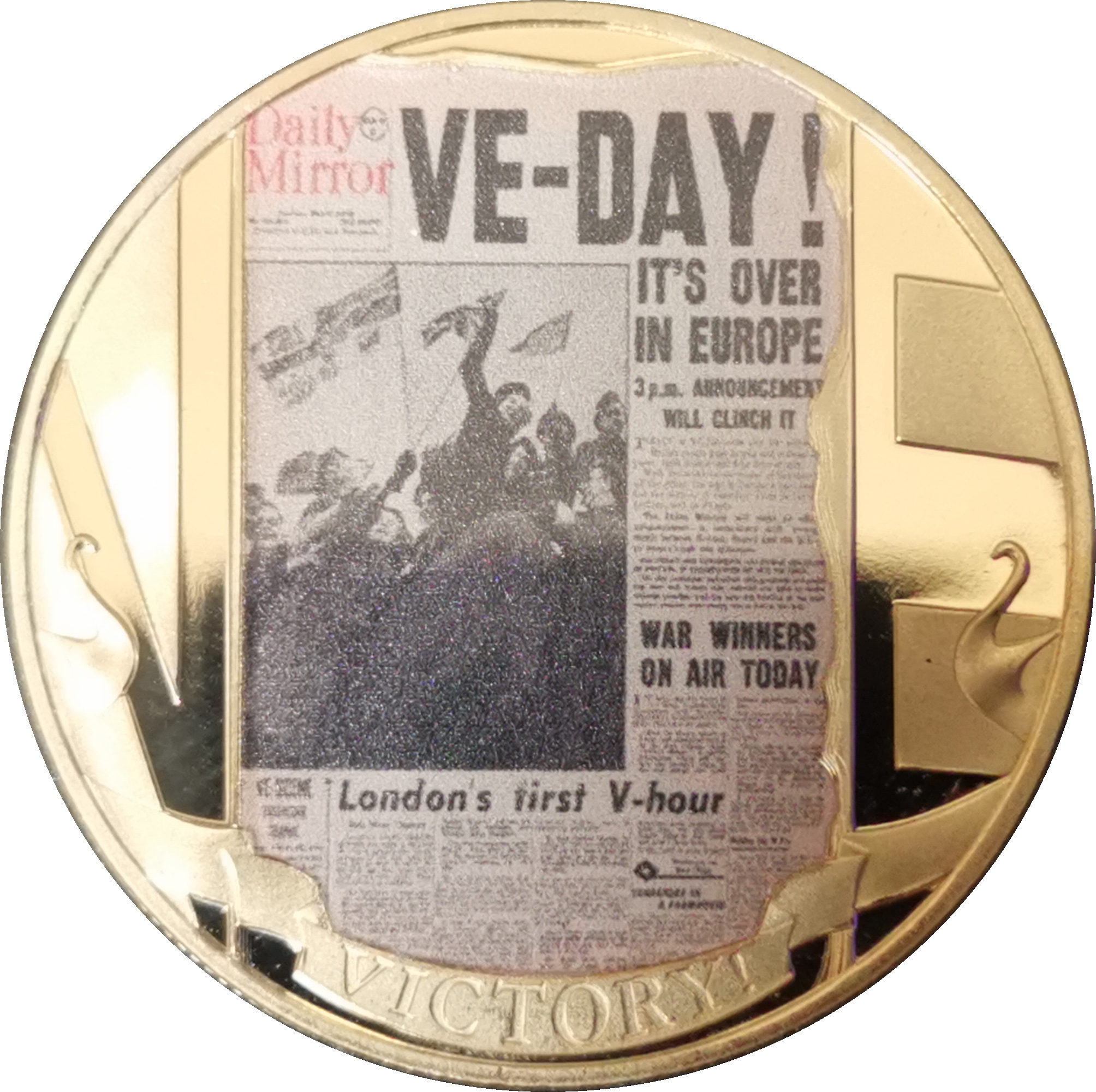 Gibraltar 1 Crown - Elizabeth II Daily Mirror
