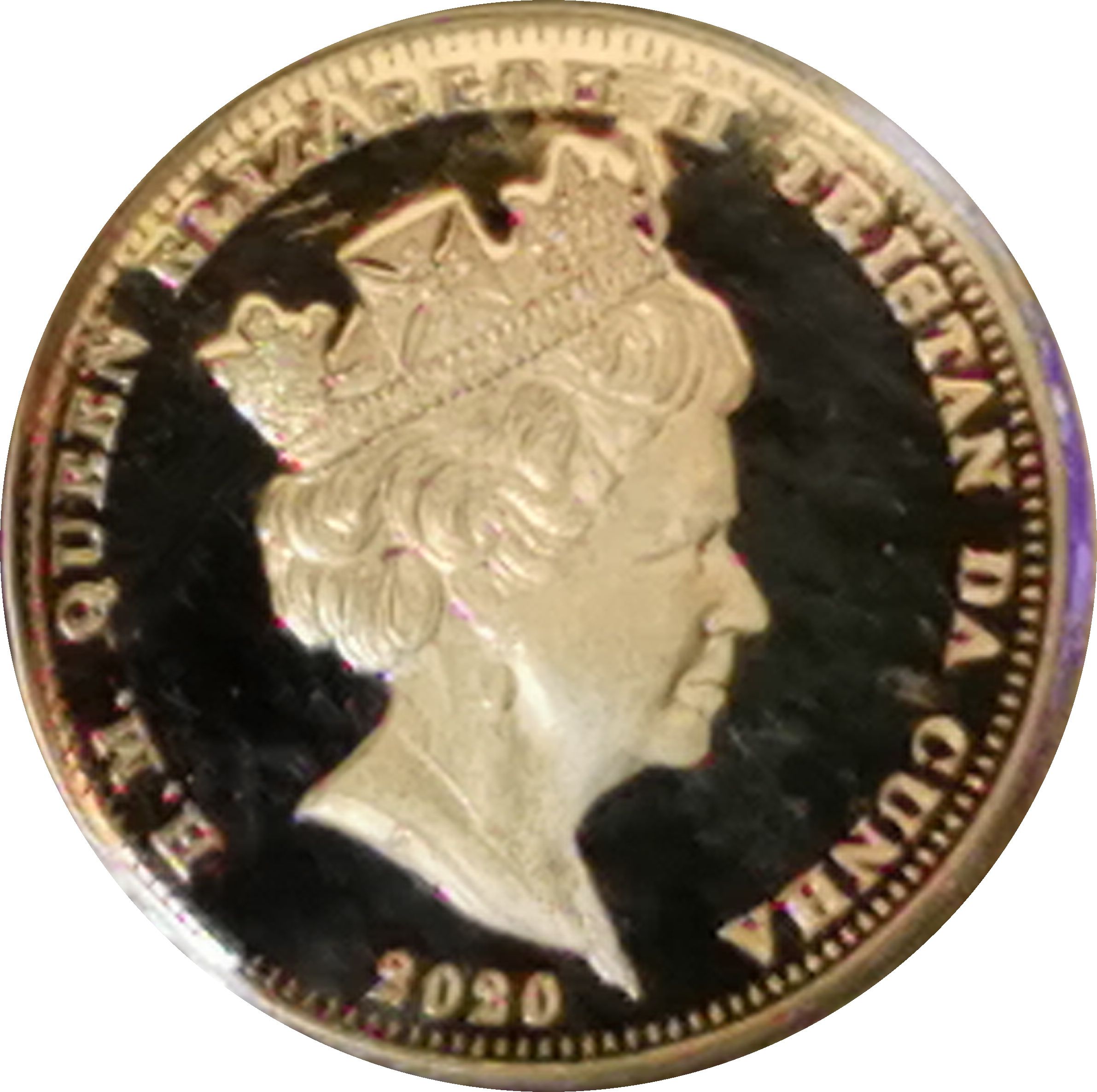 Tristan da Cunha ⅛ Sovereign - Elizabeth II The last shilling obverse