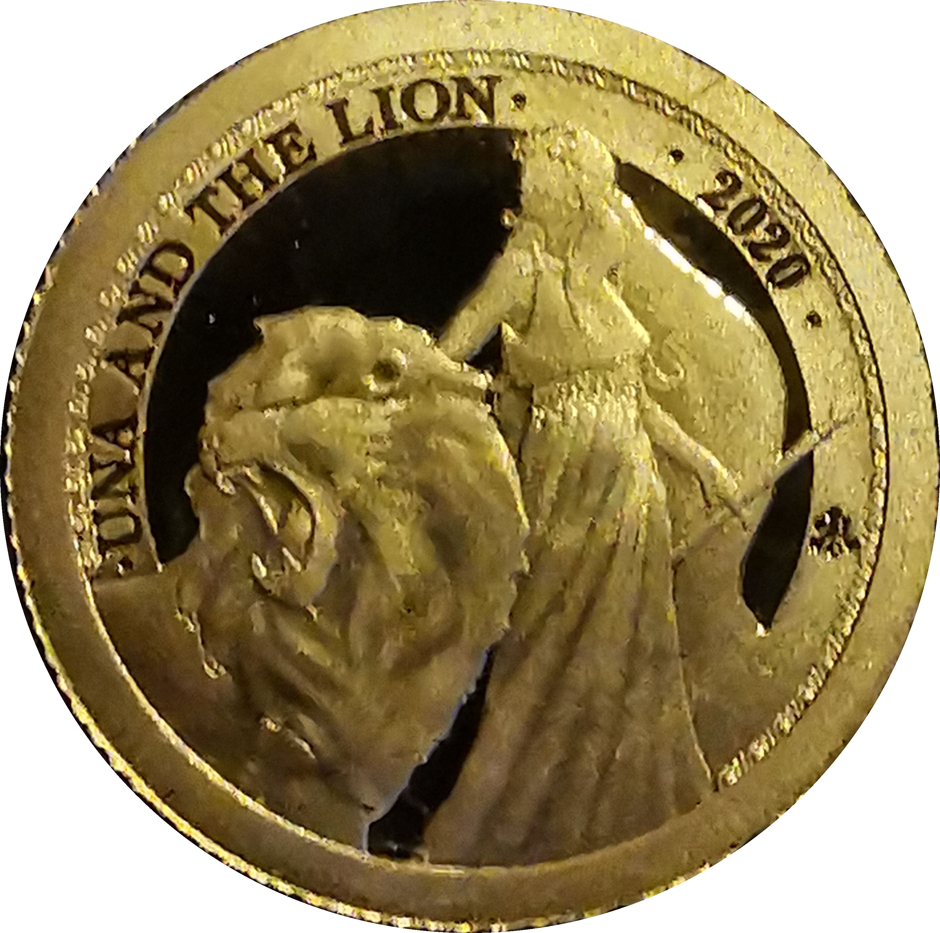 Saint Helena 2 Pounds - Elizabeth II Una and the Lion - Gold 0.5g