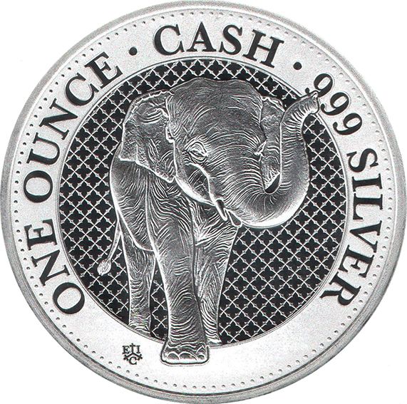 Saint Helena 1 Pound - Elizabeth II Cash India Wildlife: The Elephant