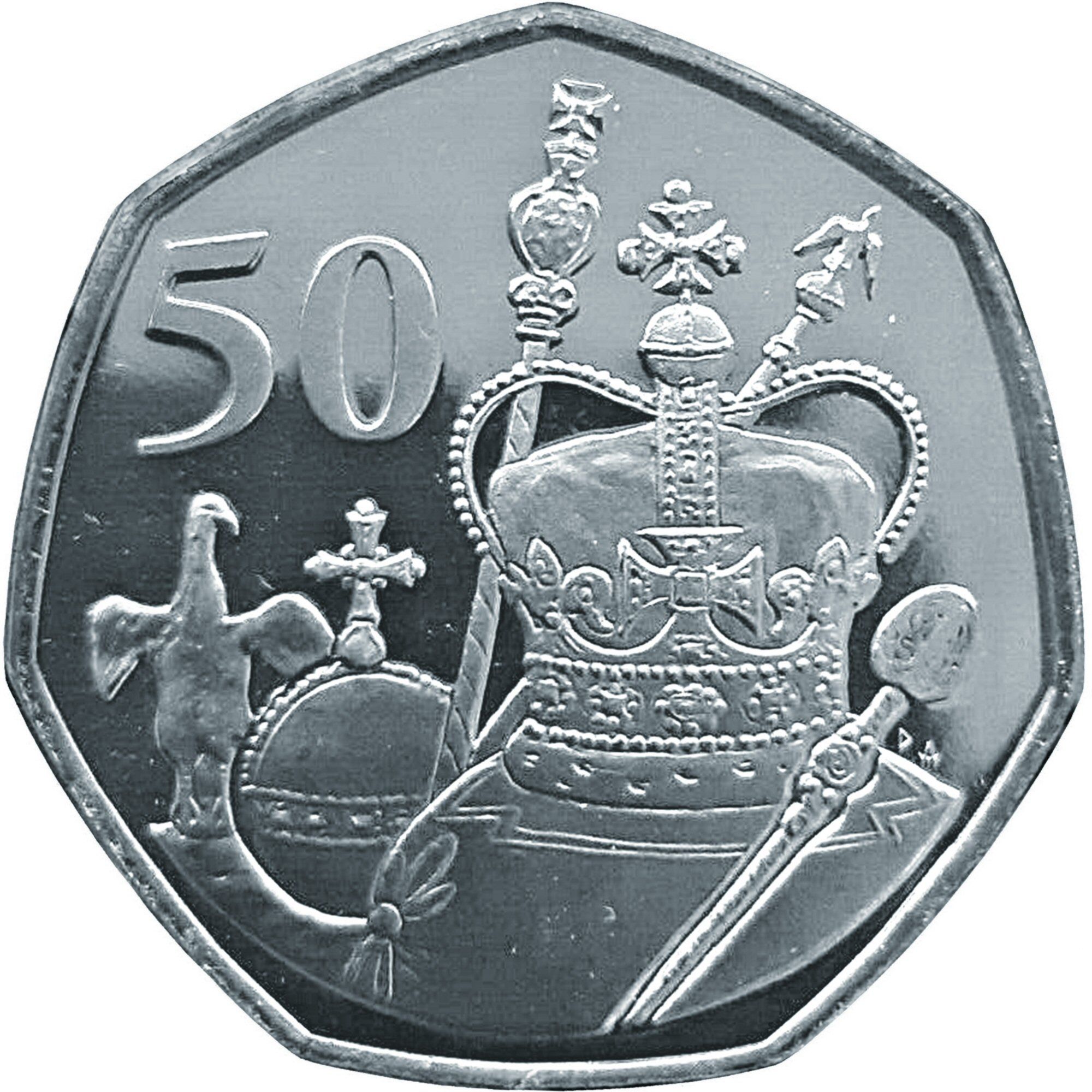British Antarctic Territory 50 Pence - Elizabeth II The Crown Jewels
