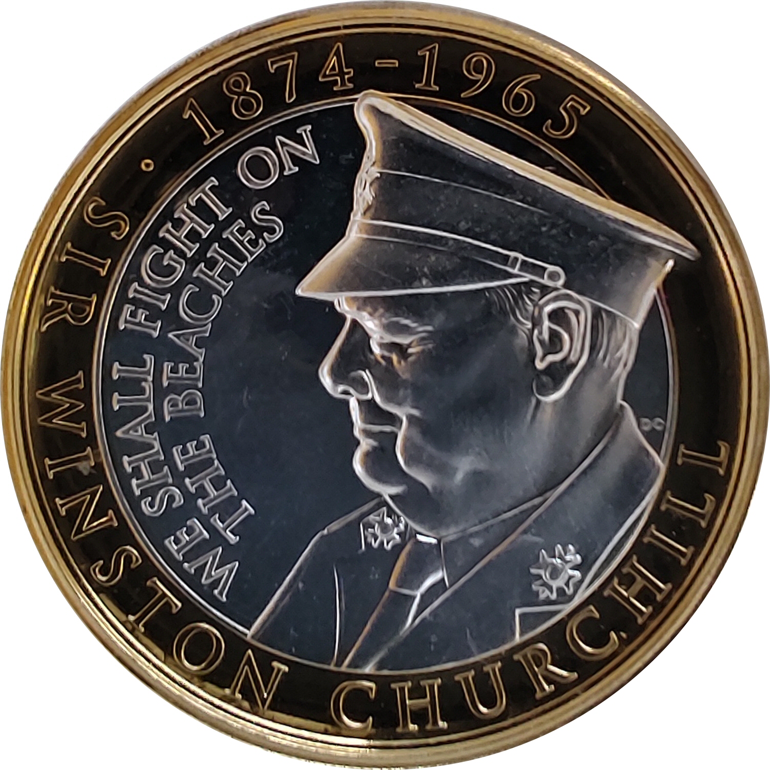 Gibraltar 2 Pounds - Elizabeth II We shall fight on the beaches