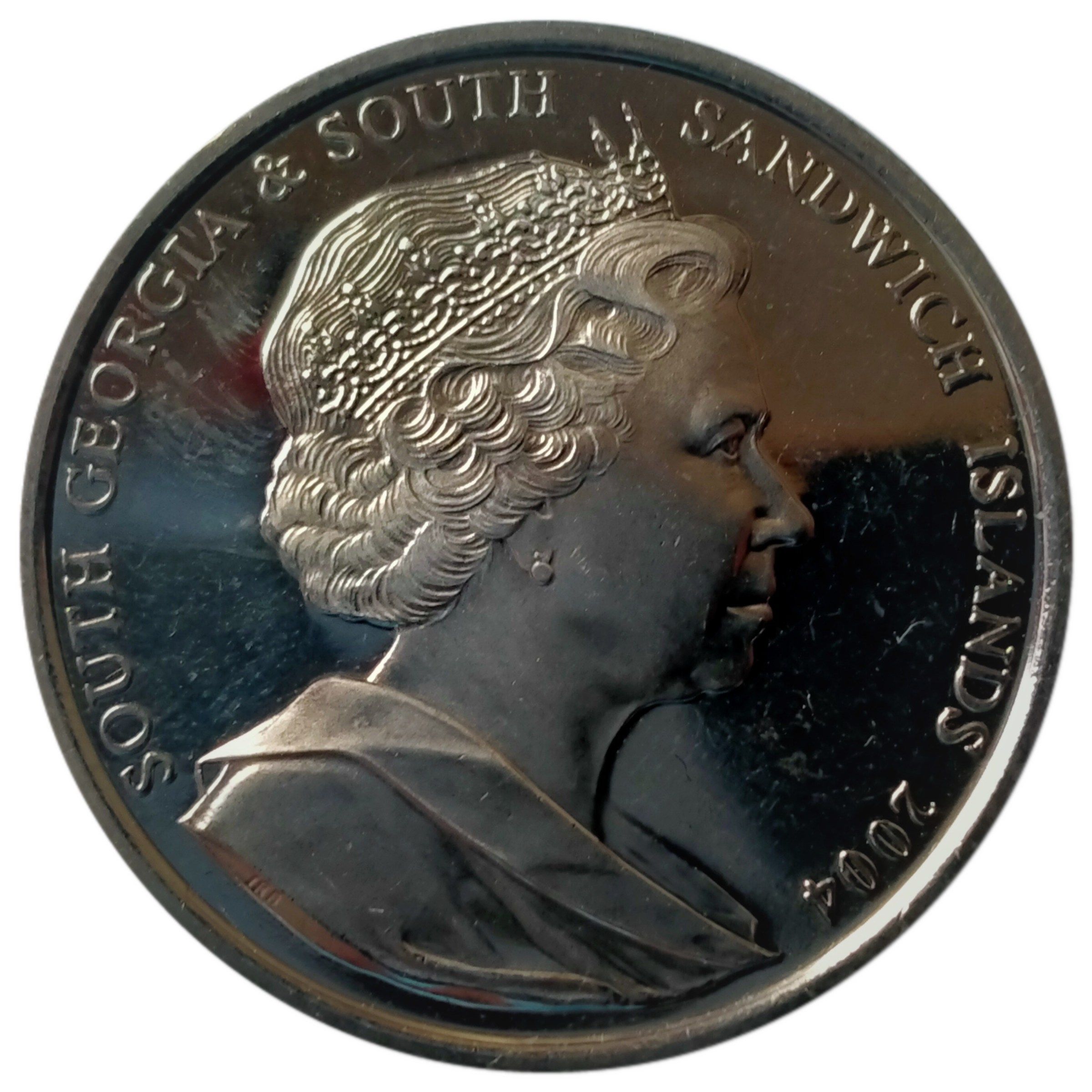 South Georgia and the South Sandwich Islands 2 Pounds - Elizabeth II Sir Ernest Shackleton obverse