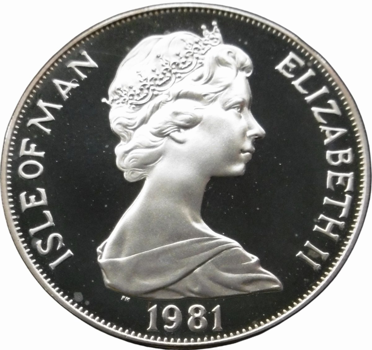 Isle of Man 1 Crown - Elizabeth II Duke of Edinburgh Award Scheme - activities; Silver obverse