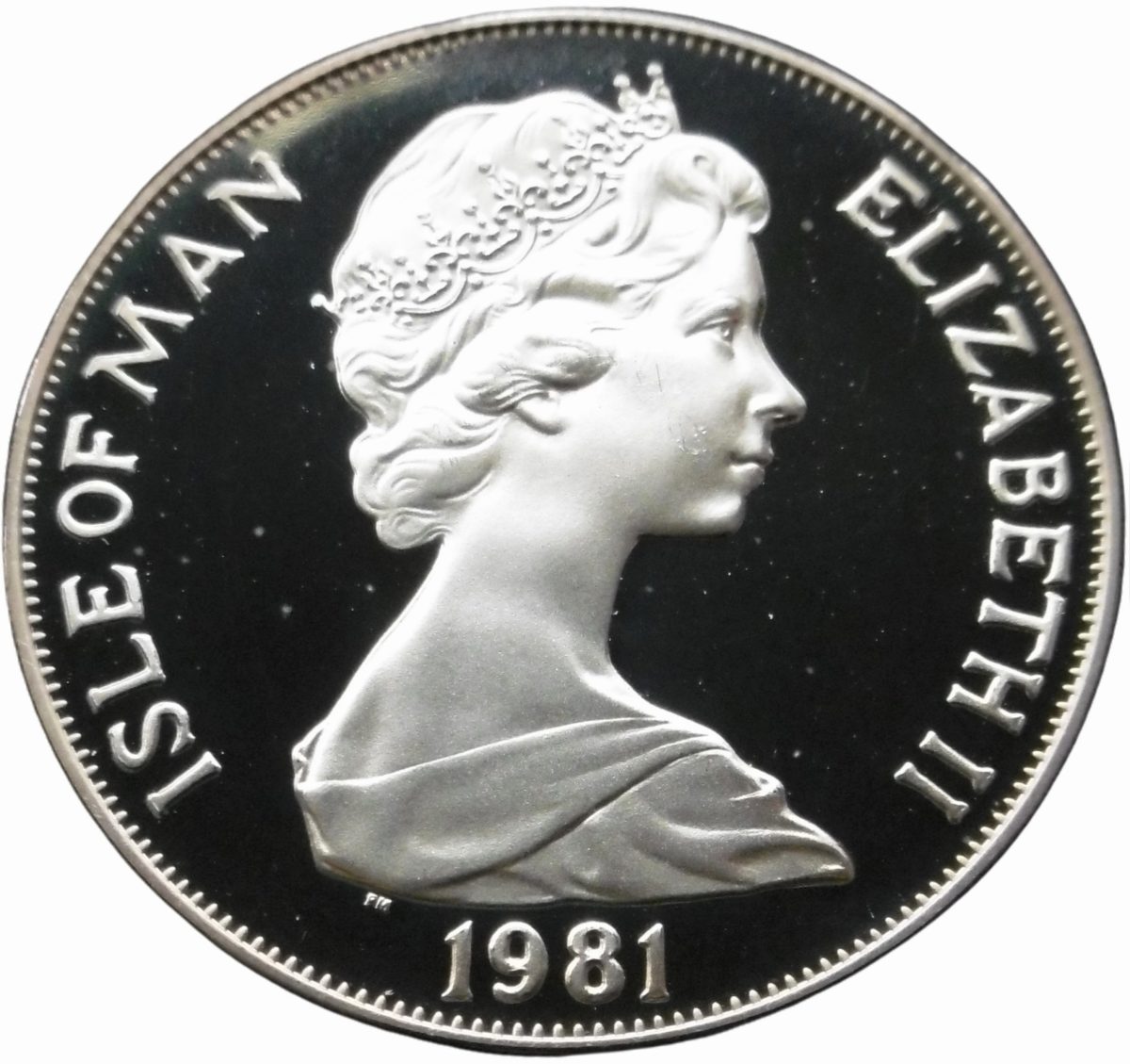 Isle of Man 1 Crown - Elizabeth II Duke of Edinburgh Award Scheme - sports; Silver obverse