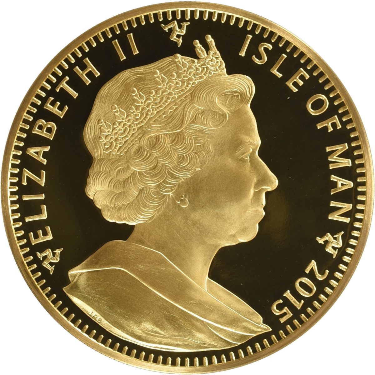 Isle of Man 32 Angel - Elizabeth II Archangel Michael obverse