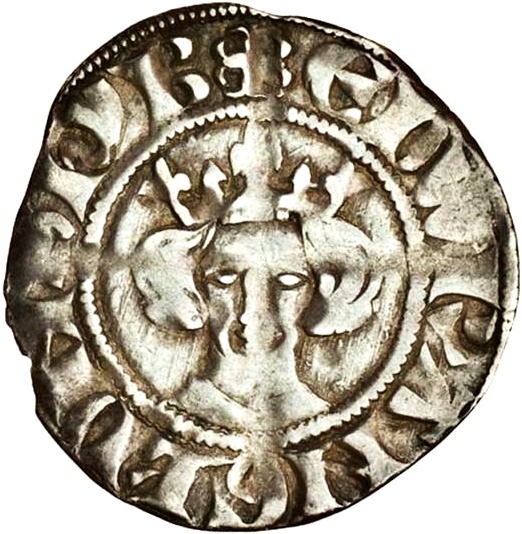 1 Penny - Edward I Sterling type; class 7b obverse
