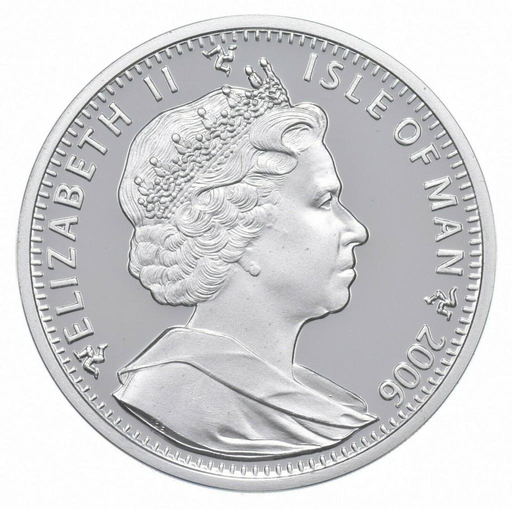 Isle of Man 1 Crown - Elizabeth II Trojan War; Silver Proof obverse