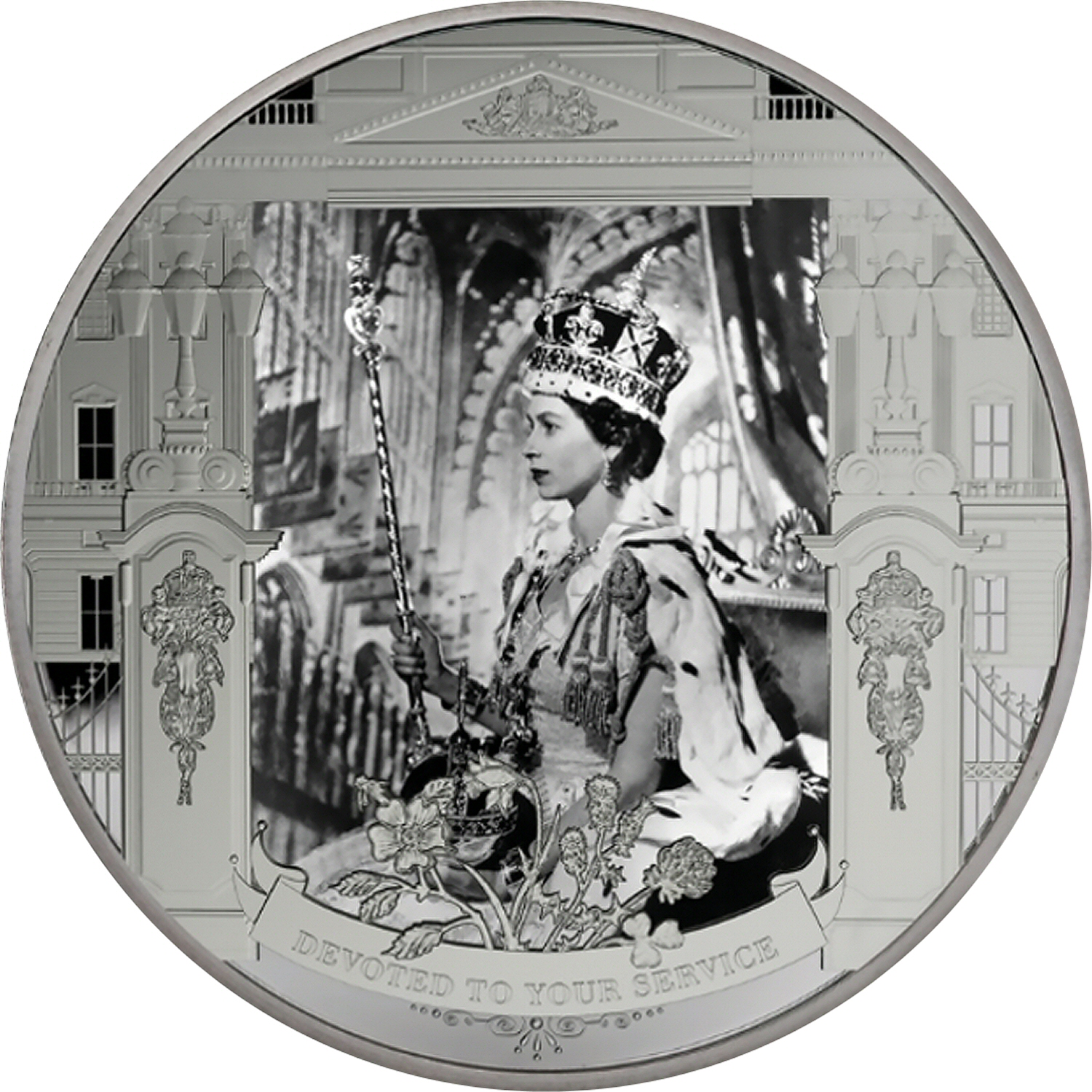 Gibraltar ½ Crown - Elizabeth II Her Oath reverse